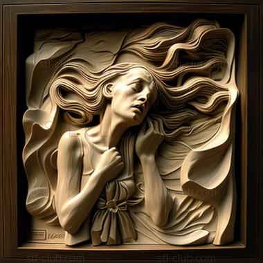 3D model Dorothea Tanning (STL)